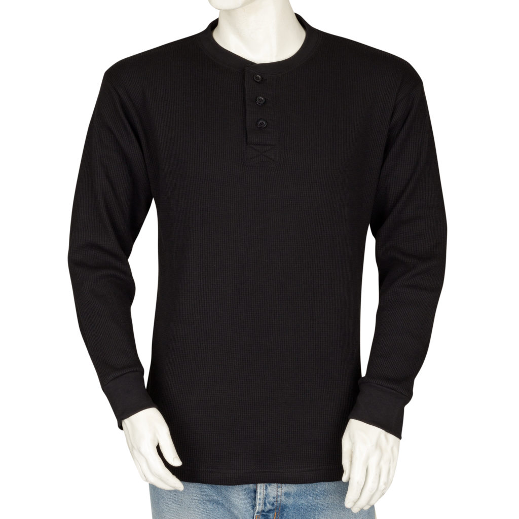 Styllion Men's Thermal Henley Shirt - Big and Tall - Heavy Weight - THLS -  Styllion Apparel