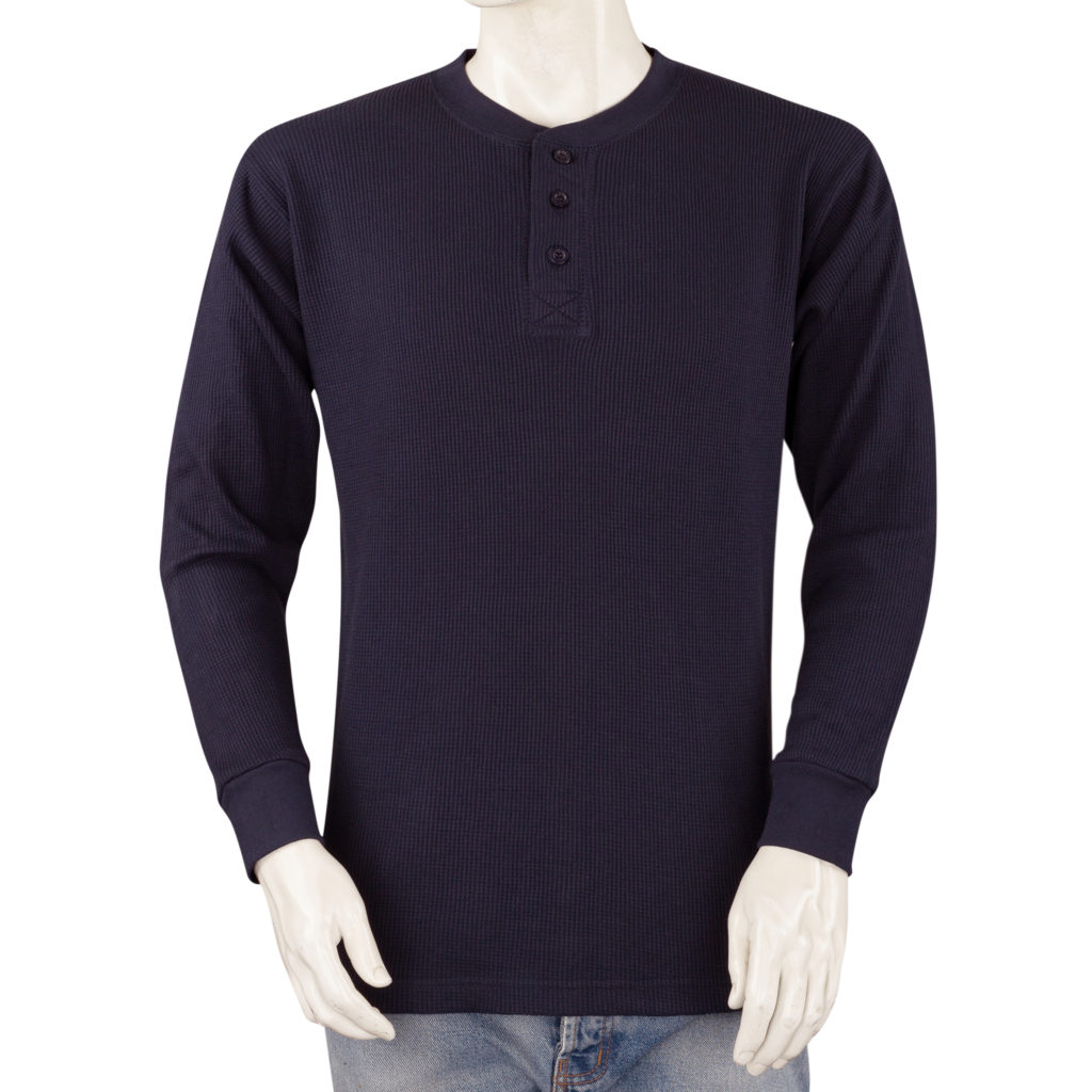 Styllion Men's Thermal Henley Shirt - Big and Tall - Heavy Weight ...