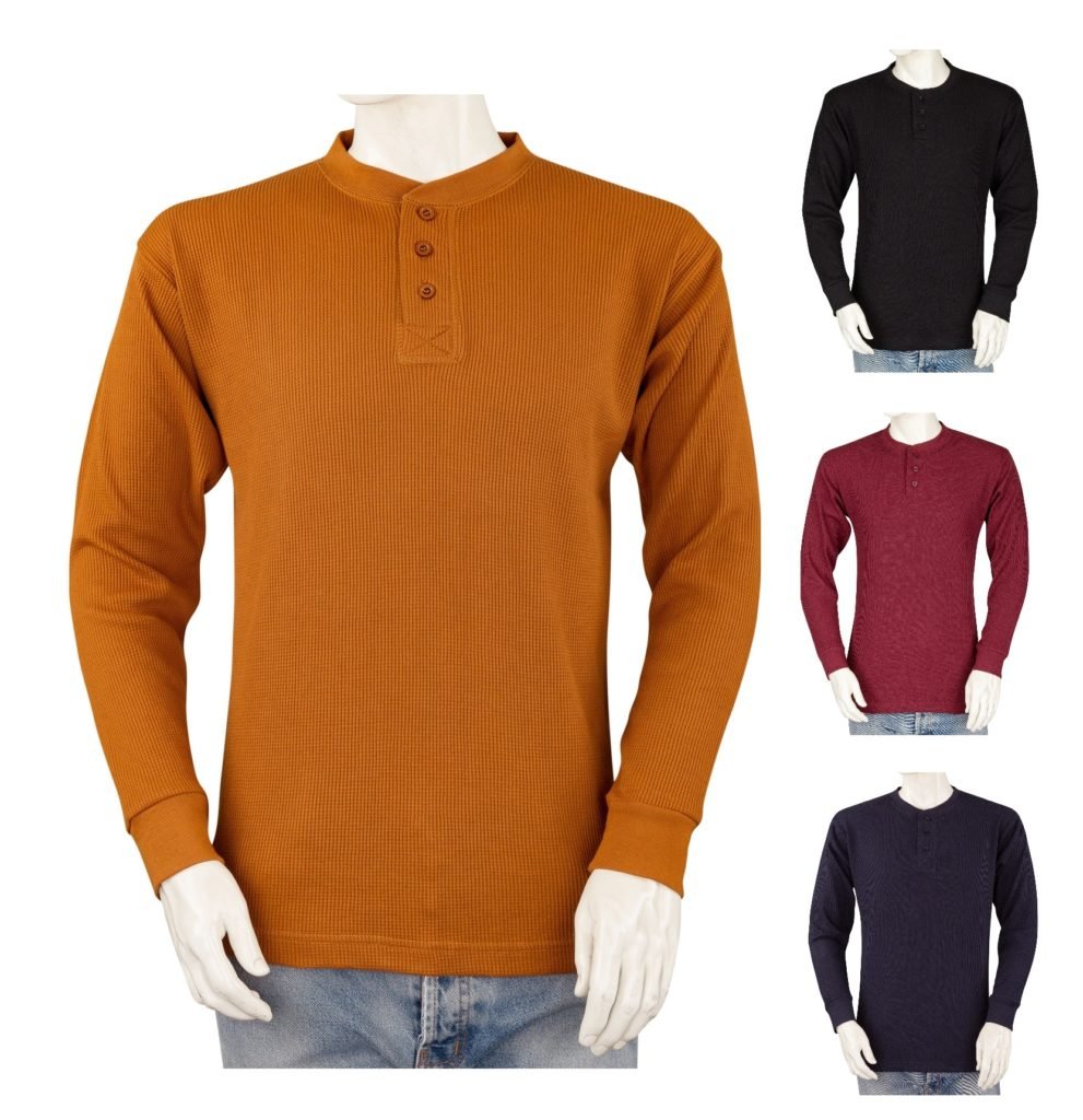 men's thermal henley