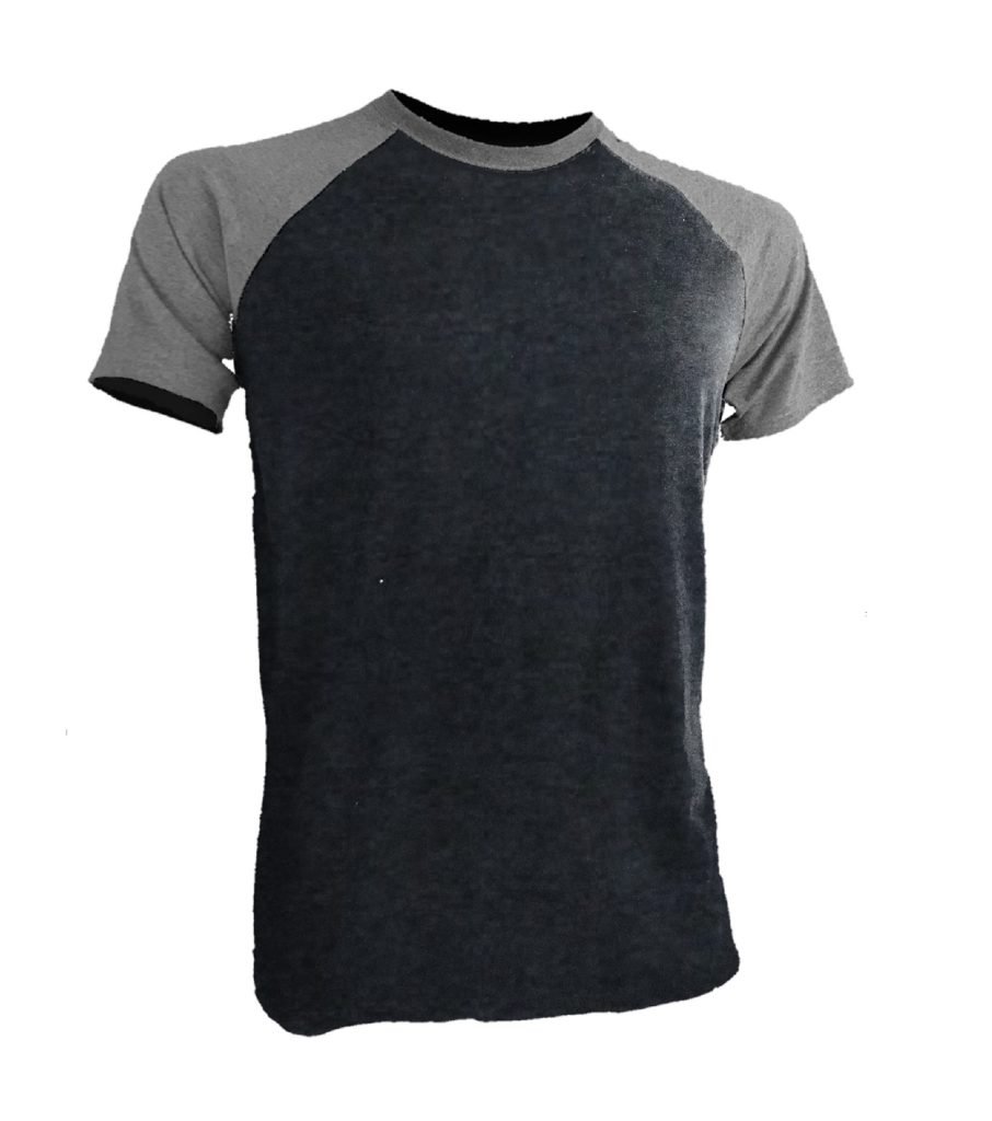 Black and best sale grey raglan shirt